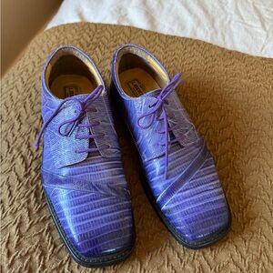 Purple Leather Liberty Oxford Shoes Chic!